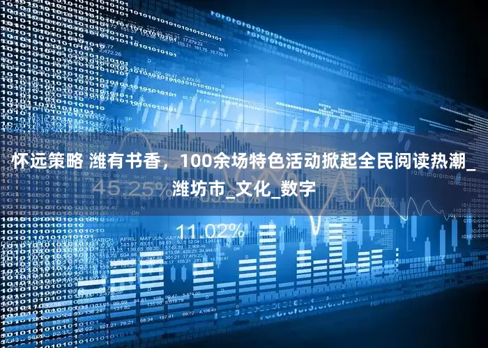 怀远策略 潍有书香，100余场特色活动掀起全民阅读热潮_潍坊市_文化_数字